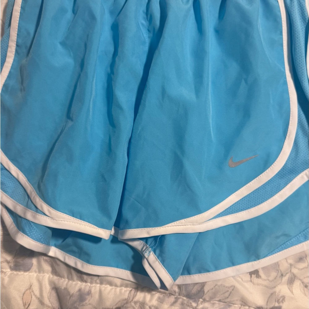 Nike Women's Light Blue Athletic Shorts